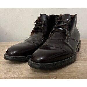 Triver Flight Dark Brown Leather Lace Up Ankle Boots Men’s Size 42 Shoes